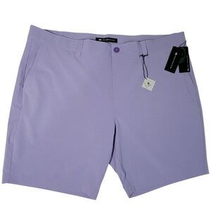 Travis Mathew Shorts Men Size 42 Performance Golf Tech Chino Lavender Preppy NEW